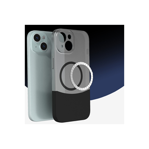 Funda de Carga Inalámbrica M-Safe con Doble Cubierta para iPhone 14 Plus, Protección de Silicona Antihuellas y Resistente a Golpes - Product Image 3