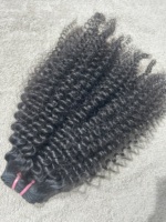 Extensions de cheveux humains brésiliens bouclés crépus 100% vierges Remy, lots de mèches bouclées couleur naturelle, double trame machine, sans nœuds