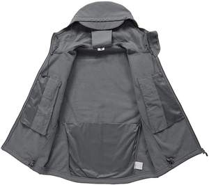 Wholesale Soft Shell Sport Fleece <b>Jackets</b> Mens Windbreaker Waterproof <b>Jackets</b> for Men - Product Image 3