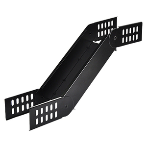 Pezzo articolato regolabile arco articolato verticale verniciato a polvere nero opaco 100 mm - Product Image 1