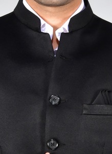 ชุดสูทผู้ชายสีดำคุณภาพพรีเมียมแบบ 2 ชิ้น สำหรับงานเลี้ยงองค์กรและงานแต่งงาน มีจำหน่ายในราคาส่งออกจากอินเดีย - Product Image 3