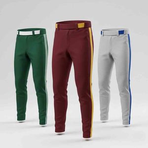 Pantalon de baseball pour adulte en gros, bas élastique, respirant, 100 % polyester, couleur personnalisée, motif 3D, pantalon d'entraînement sur mesure - Product Image 4