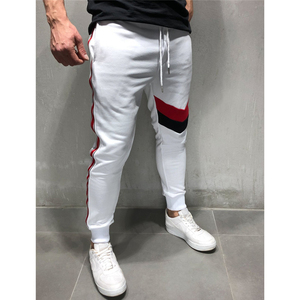 Wholesale Custom 100% Cotton Gym Track Pants for Men High <b>Waist</b> Jogger <b>Trousers</b> with Casual Style Sweatpants with Brand Logo - Product Image 5