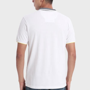 2025 casual vêtements de rue hommes pour polos haute qualité coton Polyester manches courtes coupe ajustée tissu tricoté meilleure qualité - Product Image 2