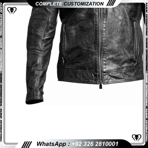 Chaquetas personalizadas de cuero de alta calidad para montar en motocicleta - Product Image 6
