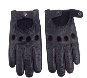 Guantes de Conducción de Cuero Genuino para Hombre, Manoplas de Cuero Transpirables - Product Image 3