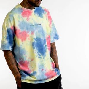 T-shirt vintage pour hommes, délavé à l'acide, avec logo personnalisé, style hip-hop surdimensionné, sérigraphie longue durée, style vieilli - Product Image 3