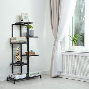 Multiple Flower Pot Holder Metal <b>Tall</b> Plant Stand 7 Tier Rack Shelves Rack Black <b>Storage</b> Organizer in Low Price - Product Image 4