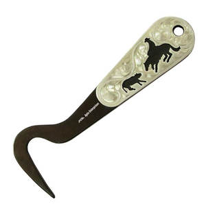 Herramienta de Aseo para Caballos de Acero Inoxidable Marrón Antiguo, Estilo Vaquero, Reutilizable, Resistente, 6 x 2.25 x 0.25 Pulgadas - Product Image 6