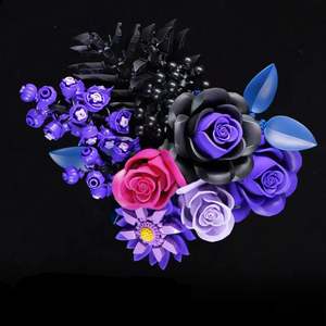 Flores de Ladrillo Moradas y Rosas para el Día de San Valentín, Crea tu Propio Ramo Único - Product Image 3