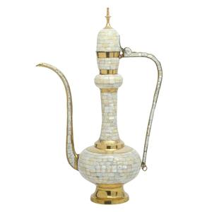 Aftaba de Latón de Alta Calidad con Grabado, Perla y Acabado Pulido para Agua Potable, Utensilio de Cocina Vintage de Latón - Product Image 1