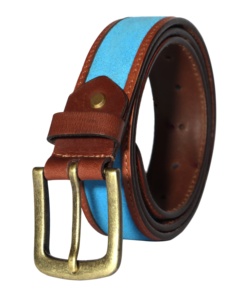 Venta al por mayor de cuero de vaca real de los hombres Polo cinturón personalizado diseño de trinquete correa de cuero genuino con hebilla de acero automático OEM ODM disponible - Product Image 5