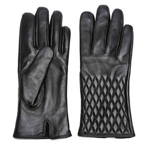 Gants de conduite en cuir pour homme, hiver, écran tactile, doigts entiers, respirants, pour usage décontracté et formel en extérieur - Product Image 1