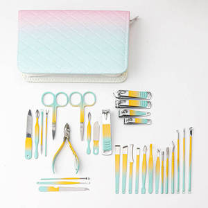 Professional 18/30 Pcs Manicure <b>Tool</b> Set Gradient Color <b>Pedicure</b> Nail Clipper Scissor High Quality Beauty <b>Tool</b> Foot Application - Product Image 4