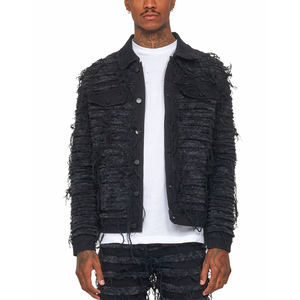 Vêtements décontractés veste en jean de coupe régulière pour hommes veste en jean de haute qualité pour hommes en stock disponible - Product Image 1