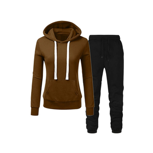 ชุดวอร์มสำหรับเล่นฟิตเนสผ้าฝ้าย100% สำหรับผู้หญิงทันสมัยเสื้อผ้าฟิตเนสพิมพ์ลายสีพื้นเป็นมิตรต่อสิ่งแวดล้อม - Product Image 2