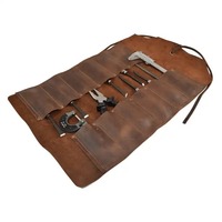 HMB-LB-517 nouvelles poches pochette en cuir sac en cuir pack outils tactiques pochette meilleure qualité en cuir chef retrousser sac multi chef outil