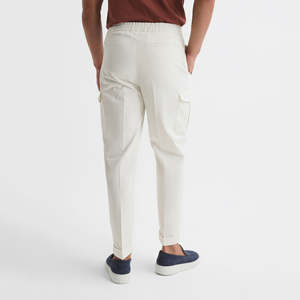 กางเกงวิ่งขาสั้นสำหรับผู้ชาย, กางเกงวิ่งสำหรับใส่ในฤดูหนาวสีพื้นผ้าฝ้าย100% ระบายอากาศได้ดีกันน้ำเครื่องแต่งกายแนวสตรีทคาร์โก้ - Product Image 6