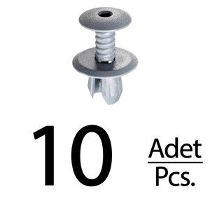 Clips de rembourrage gris foncé pour VW Beetle Bora Caddy Polo Jetta Passat T4 T5 T6 - 10 pièces - Product Image 1