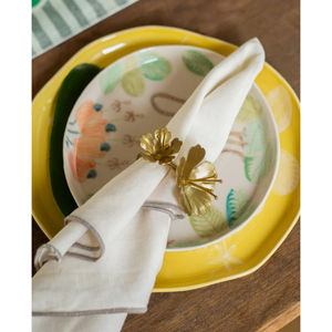 Gold Maple Leaf Napkin Rings For Dining <b>Table</b> <b>Decor</b> Metal Napkin Holders For Weddings & <b>Parties</b> Premium <b>Tableware</b> Accessories - Product Image 4