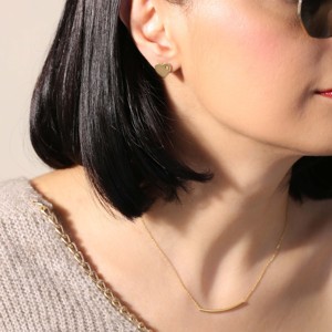 Laser Cut Gold Plated Plain Heart 925 Sterling <b>Silver</b> <b>Stud</b> Earrings Minimalist Turkish Handmade Party Jewelry - Product Image 2