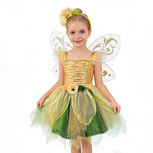 <span class=keywords><strong>Tenue</strong></span> de fée tournesol avec ailes transparentes et accents floraux, sur mesure, approuvée BSCI pour les pique-niques à thème féerique en extérieur - Product Image 1