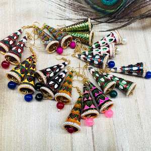 Lightweight Women's Enamel Drop Earrings Beautiful Pattern <b>Jewellery</b> for Daily Wear - Product Image 6