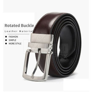 Ceinture de taille robuste en cuir de vachette véritable, réglable, confortable, avec boucle en acier, couleur personnalisée, taille sur mesure, haute qualité - Product Image 6