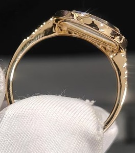 Anillo de compromiso de diamante cultivado en laboratorio de Plata de Ley 925, anillo de diamante de corte Rosa redondo, anillo de diamante personalizado - Product Image 1