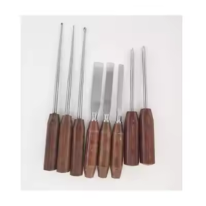 Set orthopédique de 13 pièces Surgiright : Ciseaux de Warnnatt, Élévateurs périosteaux, Curette osseuse Halle - Product Image 6
