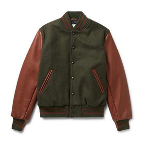 Vestes universitaires brodées pour hommes fabriquées en usine 2025 / Vestes universitaires brodées pour hommes en laine de longueur régulière - Product Image 6