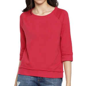 Women's Custom Logo Sweatshirt Solid Color Cotton <b>Crewneck</b> Top with High Demand New Winter Design for Wholesale - Product Image 5