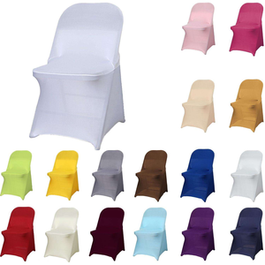 Housses de chaise pliantes en spandex lavables de qualité supérieure pour banquets, événements, mariages, blanches, rouges, bleues, vertes, noires, roses - Product Image 6