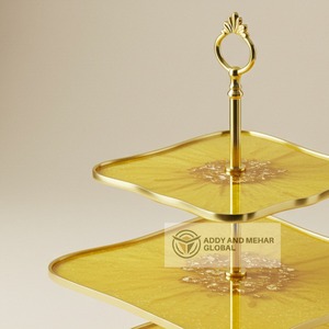 Exhibidor de Pastelería de Resina de Lujo Hecho a Mano de 3 Niveles con Diseño Personalizado y Gráficos Troquelados para Fiestas de Pascua - Ecológico y de Alta Calidad - Product Image 2