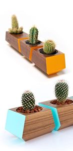 HANDICRAFTS Wooden Flowerpot Wishing Well Planter Backyard Garden <b>Decor</b> Creative Wooden Planters Bark Flower <b>Pots</b> Garden - Product Image 5