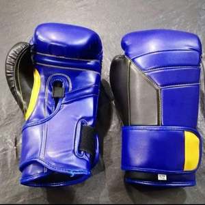 Nuevos increíbles guantes de cuero Unisex MMA Kick Boxing logotipo personalizado guantes de boxeo transpirables ligeros para adultos - Product Image 1