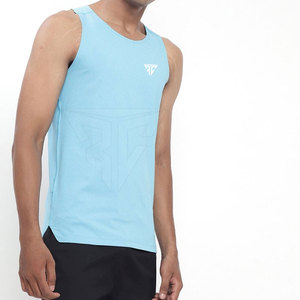 Débardeur décontracté pour homme en maille respirante à séchage rapide, 100% polyester, vêtements de fitness personnalisables de haute qualité - Product Image 2