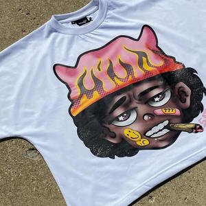 Nouveau style de t-shirt Boxy pour hommes de haute qualité pour hommes t-shirt à la mode avec logo personnalisé imprimé sérigraphie à séchage rapide t-shirts pour hommes - Product Image 5