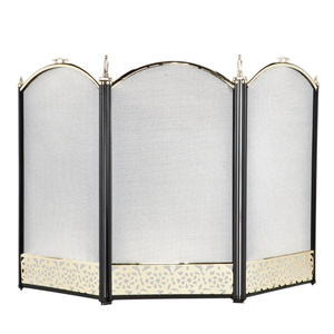 Paravent de cheminée noir tendance, garde-flammes, clôture, dispositif de protection contre les étincelles, articles ménagers, meilleure qualité, bouclier ignifuge, concis - Product Image 5