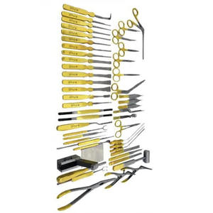 Kit de chirurgie rhinoplastie 48 pièces Instruments chirurgicaux en acier inoxydable titane comprenant des ciseaux à septum Nez incurvé en plastique - Product Image 2