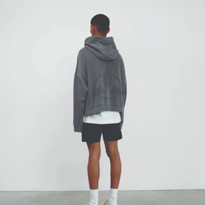 เสื้อจัมเปอร์ผ้าฝ้าย100% มีฮู้ดสำหรับผู้ชายเสื้อสเวตเตอร์แบบสวมหัวมีฮู้ดแขนยาวคอเสื้อลูกเรือออกแบบโลโก้ได้ตามต้องการ - Product Image 3