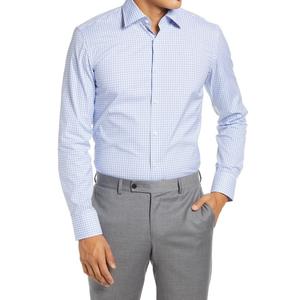 Chemise formelle pour homme en popeline teinte en fil, nouvelle arrivée, de la meilleure qualité, manches longues, fournisseur direct d'usine du Bangladesh - Product Image 4
