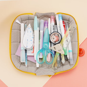 Estuche de Lona Suave con Forma de Almohada, Bolsa para Lápices, Bolsa de Maquillaje, Bolsa de Almacenamiento para Estudiantes - Product Image 3