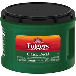 Café Molido Folgers Classic Descafeinado, Tueste Medio, 19.2 Onzas (Paquete de 6) - Product Image 3