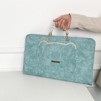 Housse élégante et mignonne pour ordinateur portable, en PU respirant, portable, pour ordinateurs portables de 13 à 16 pouces, design 2026