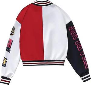 แจ็กเก็ตเบสบอลสำหรับผู้ชายเสื้อแจ็กเก็ตกันหนาวแบบลำลองปกตั้งมีหลายสี - Product Image 6