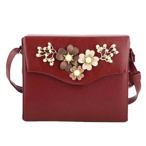 กระเป๋าสะพายไหล่ผู้หญิง (KAM-324) - สีน้ำตาลแดง - Product Image 2