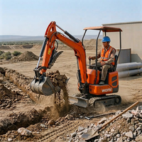 Excavator Mini Crawler WOMI 1-3,5 Ton dengan Kapasitas Bucket 0,03m, Garansi 1 Tahun untuk Penggalian Rumah & Basement