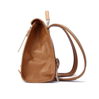 Sac à dos pour ordinateur portable en cuir véritable marron foncé, grande capacité, voyage en plein air, unisexe, résistant à l'eau, style japonais