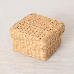 Boîtes de rangement à prix avantageux, écologiques, en jacinthe d'eau, boîtes tissées à la main, best-sellers, avec couvercle - Product Image 3